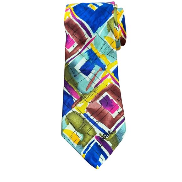 J Jerry Garcia Floating Plane Collector's Edition 100% Silk Neck Tie 3.5" Satin - Picture 1 of 10